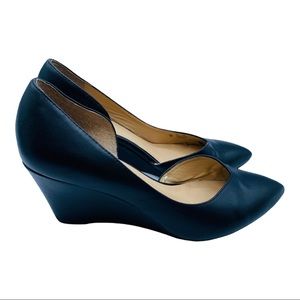 Franco Sarto Black Wedges Size 8